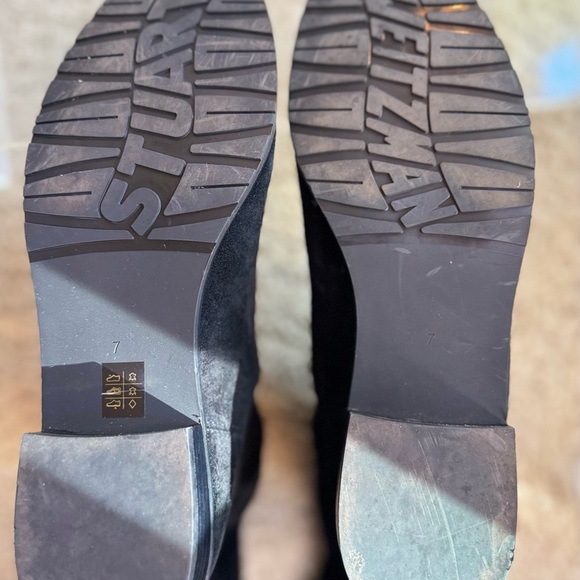 Stuart Weitzman Classic Black Over the Knee Boots - Picture 4 of 8